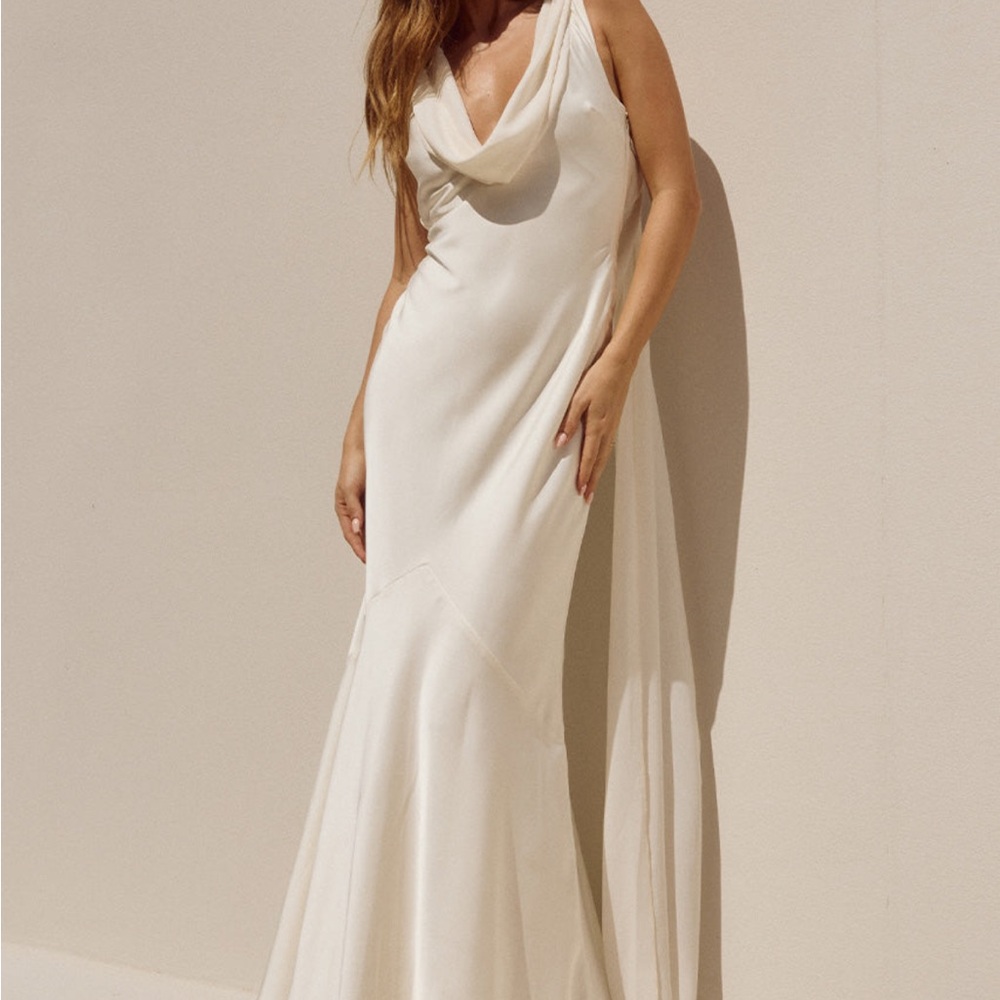 Runaway the Label - Gabriella Maxi Dress - Ivory - XS